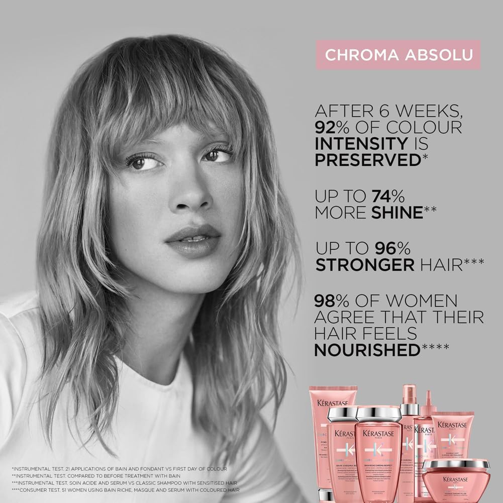 Kérastase Chroma Absolu Fine to Medium Hair Shampoo, Conditioner and Thermique Trio
