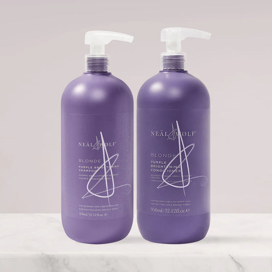 Neal & Wolf Brighten & Tone 950ml Shampoo & Conditioner Duo