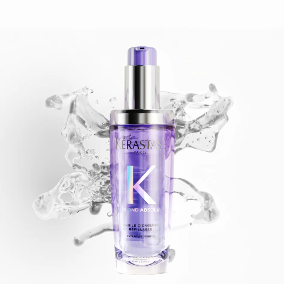 Kérastase Blond Absolu L'huile Cicagloss Refillable Hair Oil, For Blonde Hair 75ml