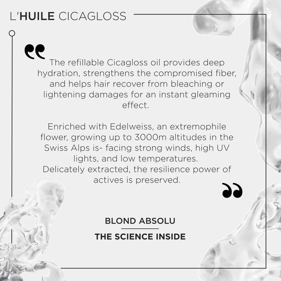 Kérastase Blond Absolu L'huile Cicagloss Refill Capsule Hair Oil, For Blonde Hair 75ml