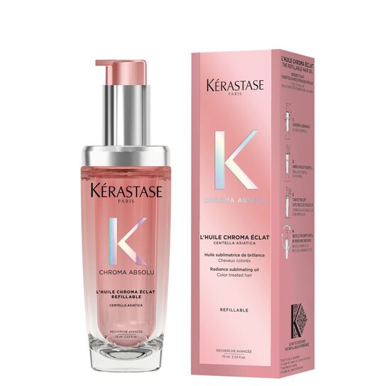 Kérastase Chroma Absolu L'huile Chroma Éclat Refillable Hair Oil, For Colour-Treated Hair 75ml