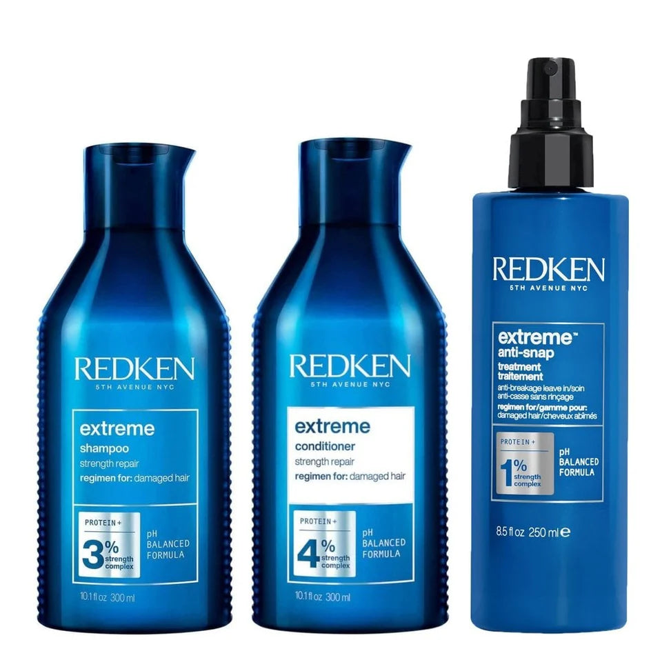 Redken Extreme Shampoo, Conditioner & Anti-Snap Bundle