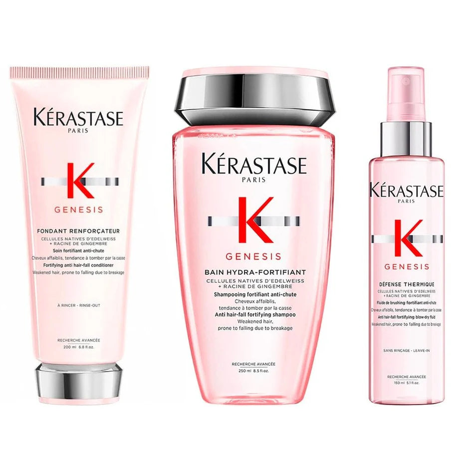 Kérastase Genesis Fine Hair Shampoo, Conditioner and Thermique Trio