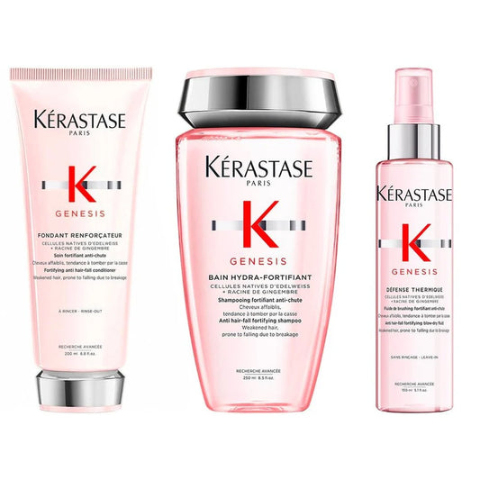 Kérastase Genesis Fine Hair Shampoo, Conditioner and Thermique Trio