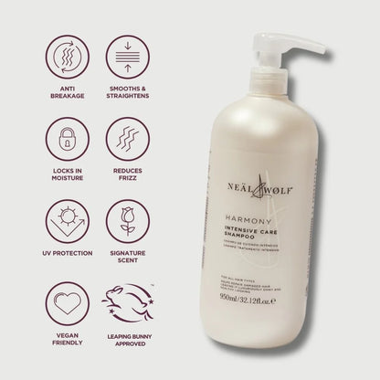 Neal & Wolf Cleanse & Treat 950ml Daily Shampoo & Harmony Intensive Treatment