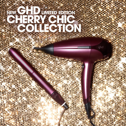 ghd Chronos & Helios Limited Edition Deluxe Gift Set - Hair Straighteners & Hair Dryer in Cherry Chic with Luxe Vanity Case
