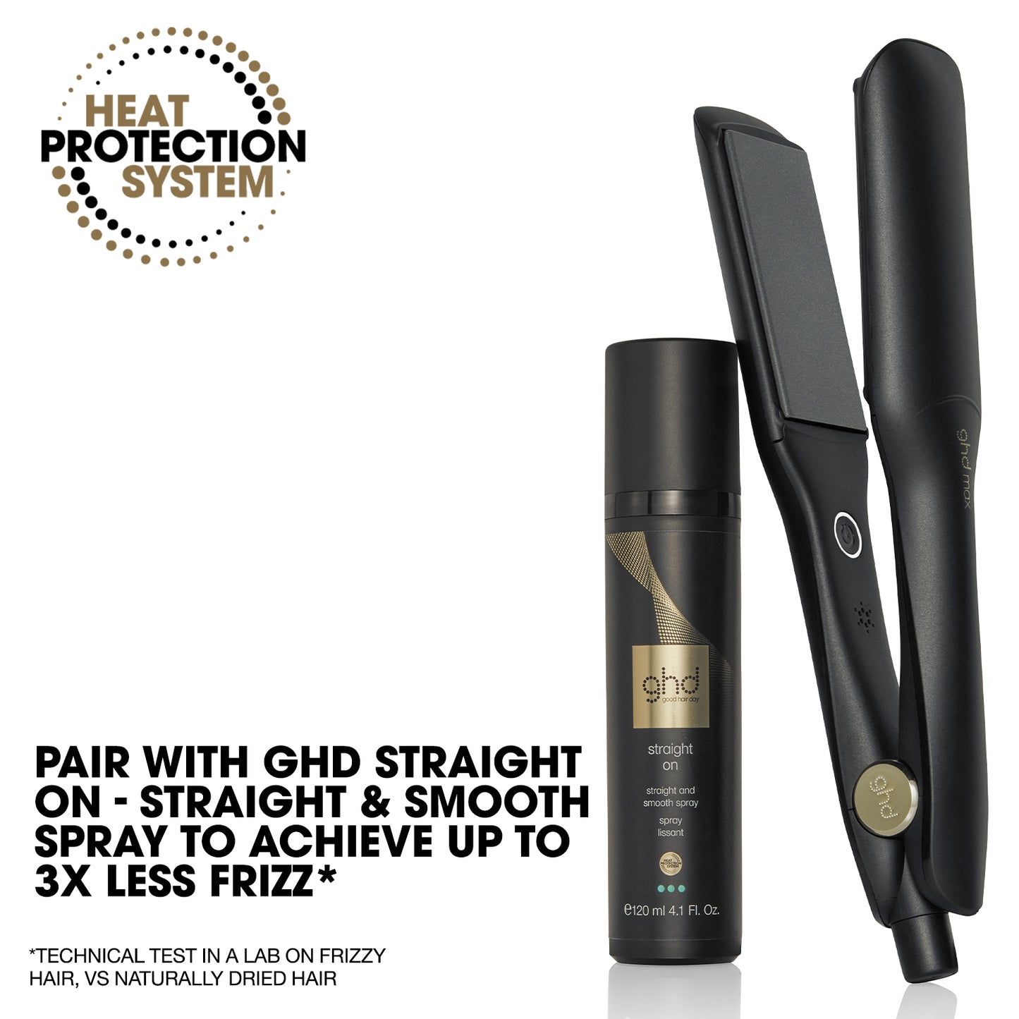 ghd Max - Wide Plate Hair Straightener (42mm Plate) Black