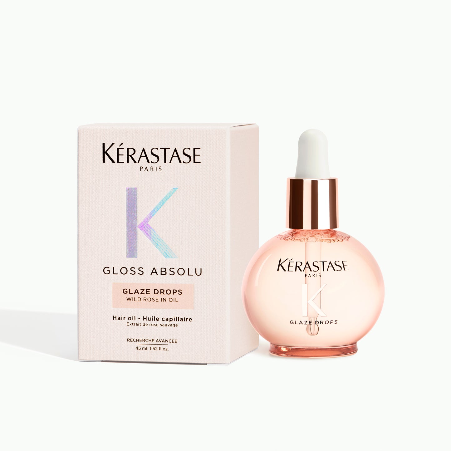 Kérastase Gloss Absolu Glaze Drops Hair Oil with Wild Rose 45ml