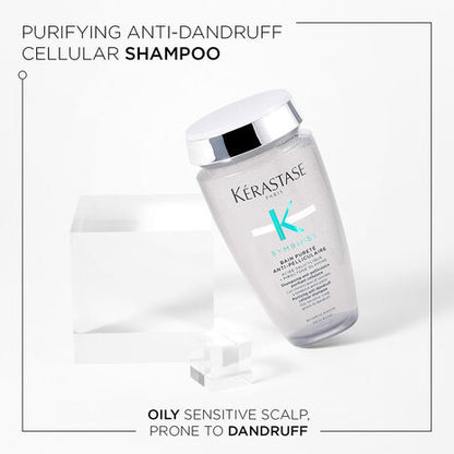 Kérastase Symbiose Purifying Shampoo For Oily Sensitive Scalp Prone To Dandruff, 250ml