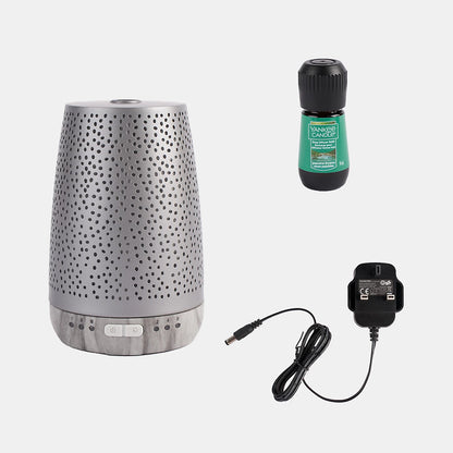 Yankee Candle Sleep Diffuser Starter Kit - Silver - Peaceful Dreams Electric Fragrance Diffuser