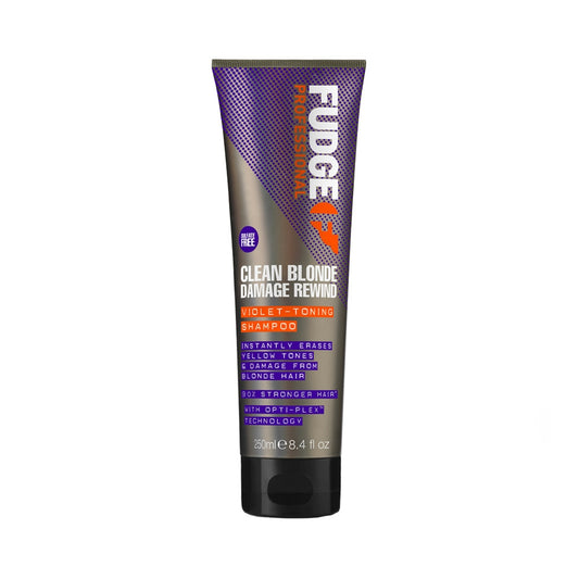 Fudge Clean Blonde Damage Rewind Violet Toning Shampoo 250ml